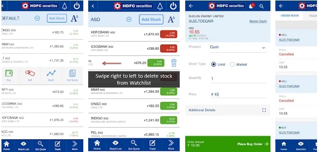 HDFC securities Mobile Trading App