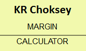KR Choksey Margin Calculator