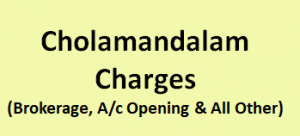 Cholamandalam Charges