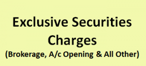 Exclusive Securities Charges