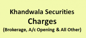 Khandwala Securities Charges