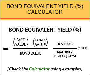 Bond Equivalent Yield (%) calculator